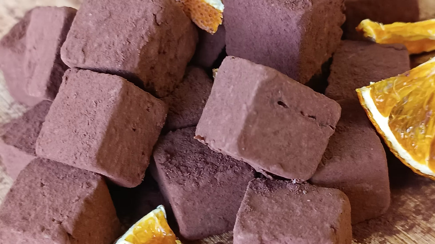 Dried Orange Dusted chocolate Dates