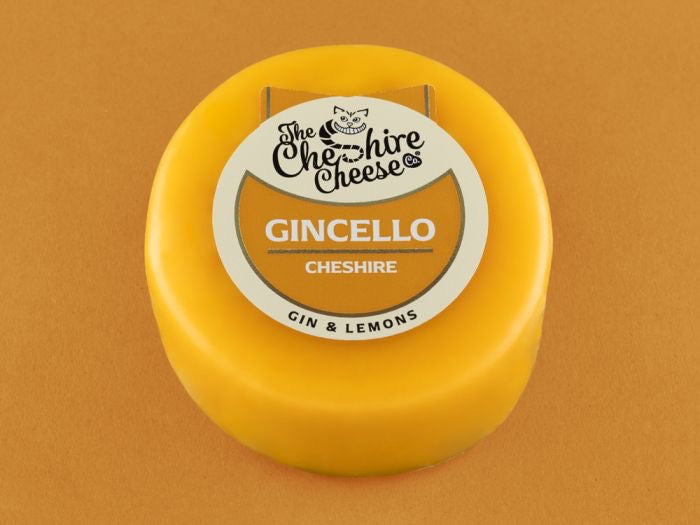 Gincello - Gin & Lemon Cheshire Cheese - Waxed Truckle 200g