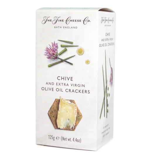 Chive and Extra Virgin Olive oil Crackers