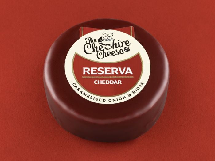 Reserva - Caramelised Onion & Rioja Cheddar Cheese - Waxed Truckle 200g