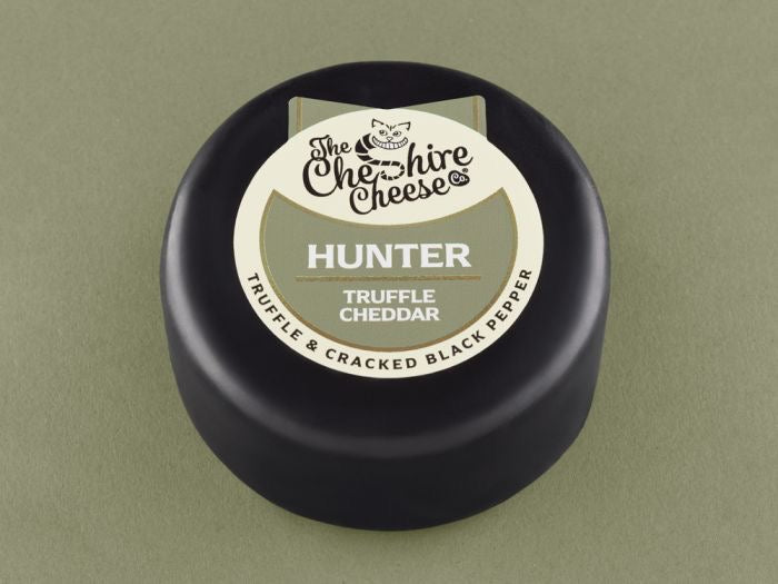 Hunter - Truffle & Cracked Black Pepper Cheddar Cheese - Waxed Truckle 200g