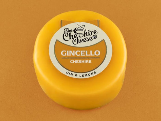 Gincello - Gin & Lemon Cheshire Cheese - Waxed Truckle 200g